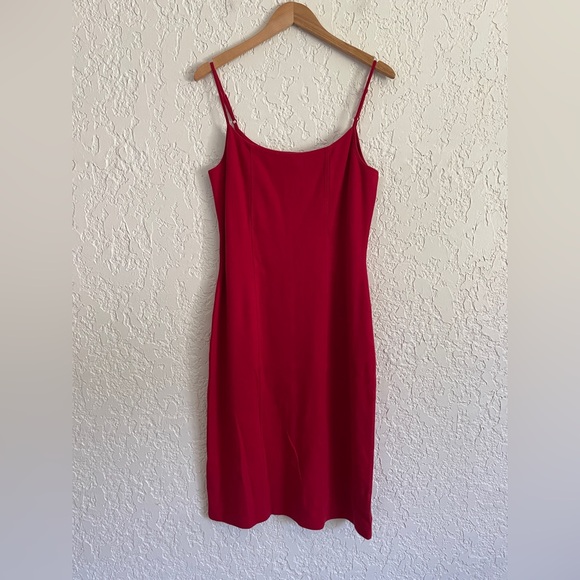 Express Dresses & Skirts - Express RARE Vintage Y2K Red Bodycon Stretch Dress 11/12